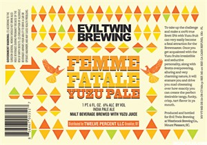 Evil Twin Femme Fatale Yuzu Pale Ale