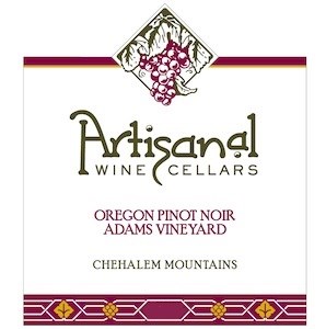 Artisanal Wine Cellars Adams Vineyard Pinot Noir 2009