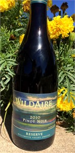 WildAire Cellars Willamette Valley Reserve Pinot Noir 2010